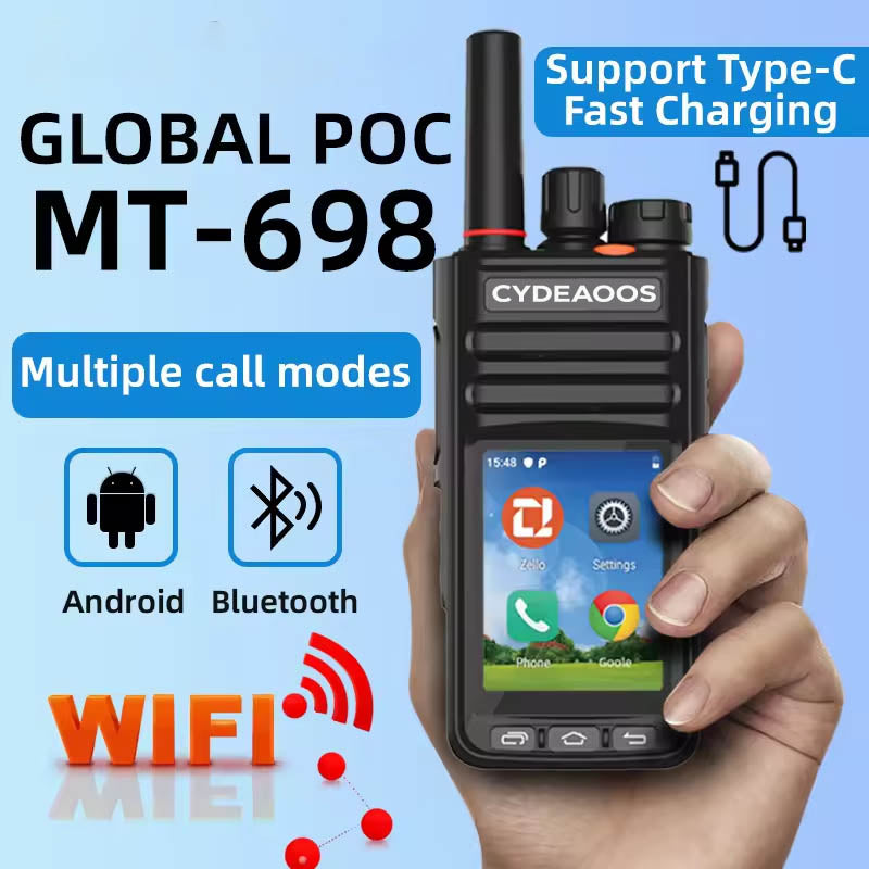 4G POC Smart Walkie Talkie Zello PTT Android 9.1 Global Coverage