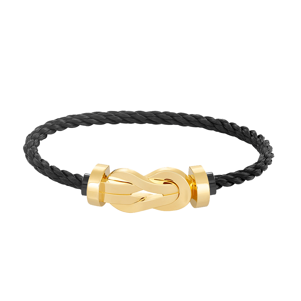 [RAFFINE]CHANCE LARGE 8 FIGURE BUCKLE NO DIAMOND BRACELET GOLD