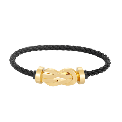 [RAFFINE]CHANCE LARGE 8 FIGURE BUCKLE NO DIAMOND BRACELET GOLD