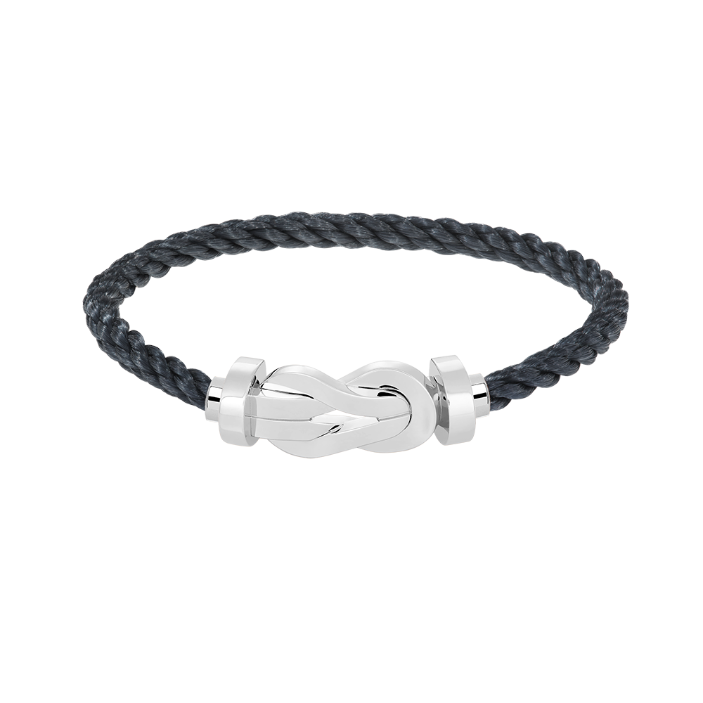 [RAFFINE]CHANCE LARGE 8 FIGURE BUCKLE NO DIAMOND BRACELET SILVER
