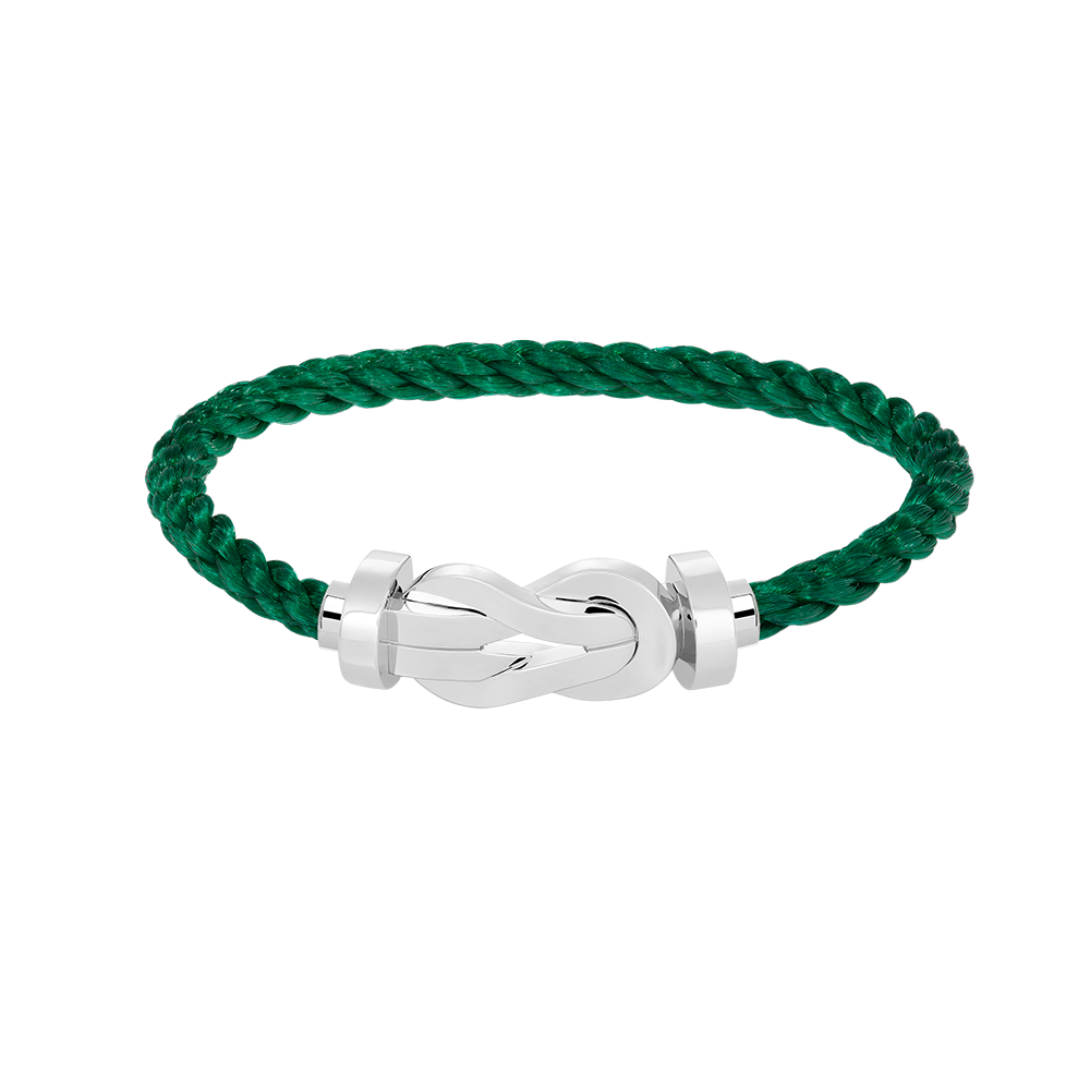 [RAFFINE]CHANCE LARGE 8 FIGURE BUCKLE NO DIAMOND BRACELET SILVER