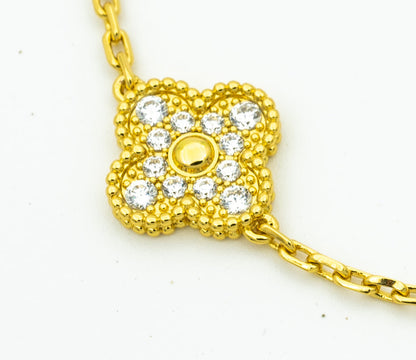 [RAFFINE] CLOVER 5 MOTIF LASER BRACELET COLLECTION