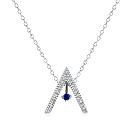 [RAFFINE]Sparkling "A" Shape Necklace