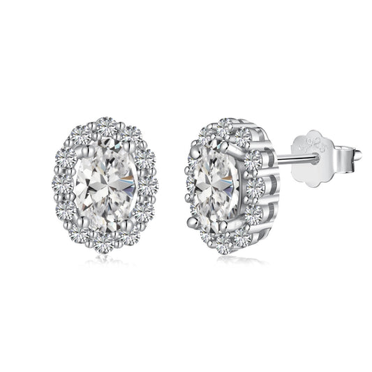 [RAFFINE]Delicate Unique Oval Cut Daily Earrings