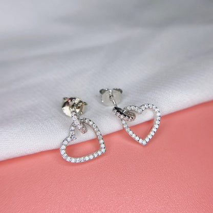 [RAFFINE]Dainty Heart Shape Earrings