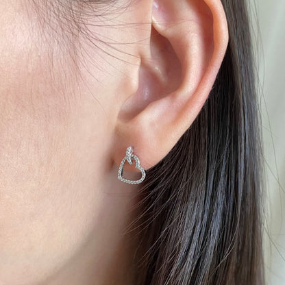 [RAFFINE]Dainty Heart Shape Earrings