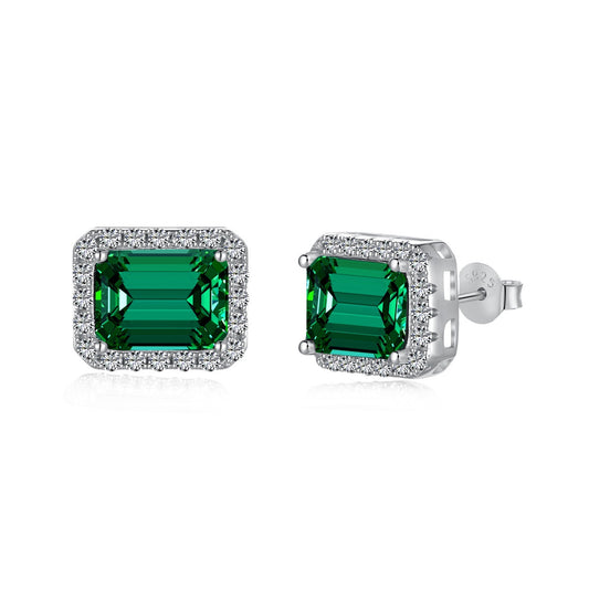 [RAFFINE]Luxurious Dainty Emerald Cut Banquet Earrings
