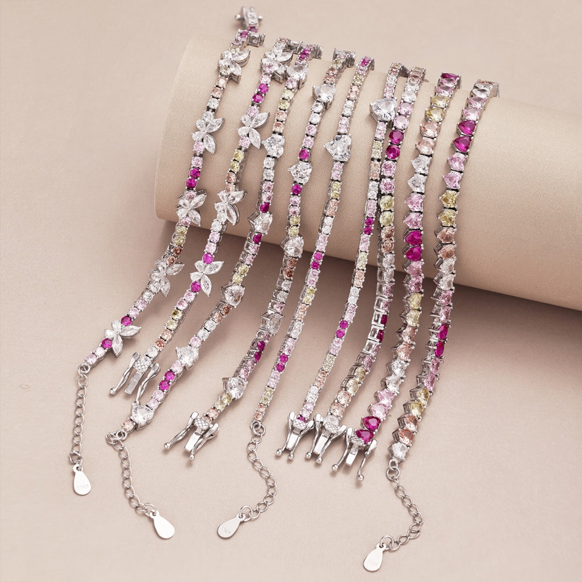 [RAFFINE]Ornate Colorful Butterfly Shape Round Cut Daily Bracelet