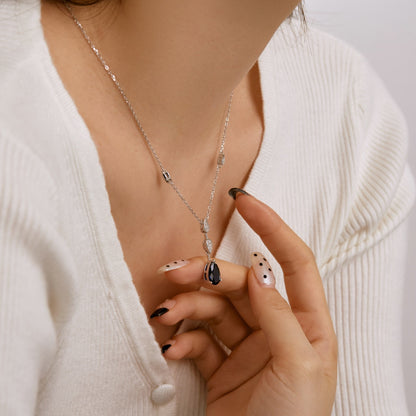 [RAFFINE]Dazzling Pear Cut Necklace