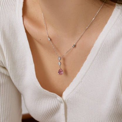 [RAFFINE]Dazzling Pear Cut Necklace
