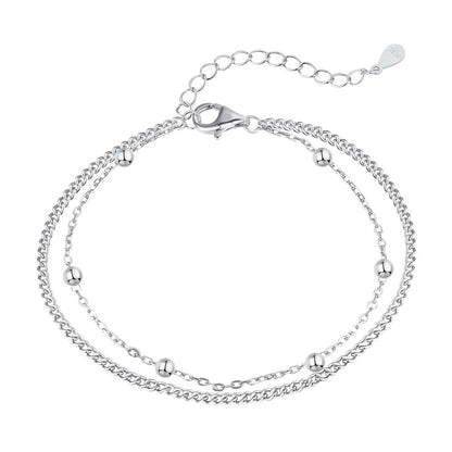 [RAFFINE]Delicate Bead Double Layer Bracelet