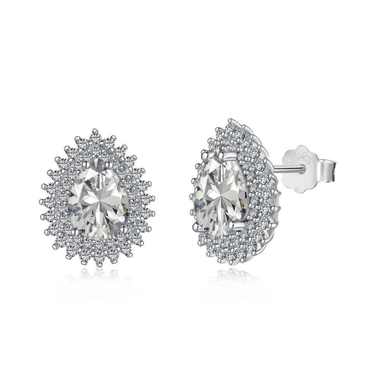[RAFFINE]Delicate Gorgeous Pear Cut Daily Earrings