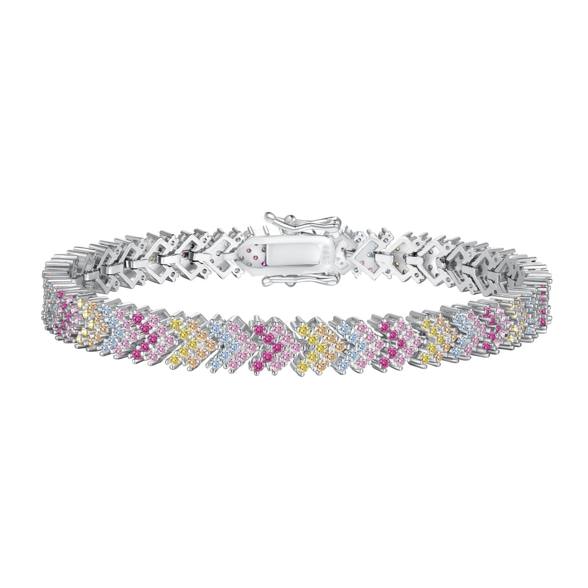 [RAFFINE]Ornate Sparkling Round Cut Party Bracelet