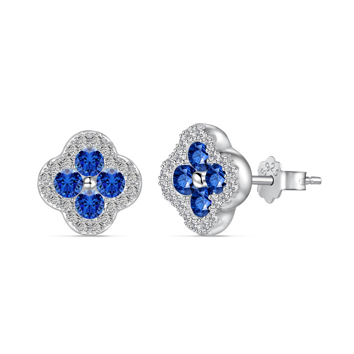 [RAFFINE]Four-Leaf Clover Flower Shaped Earrings