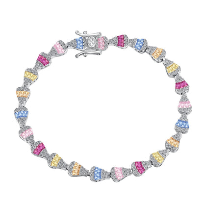 [RAFFINE]Radiant Water Drop Shape Daily Bracelet