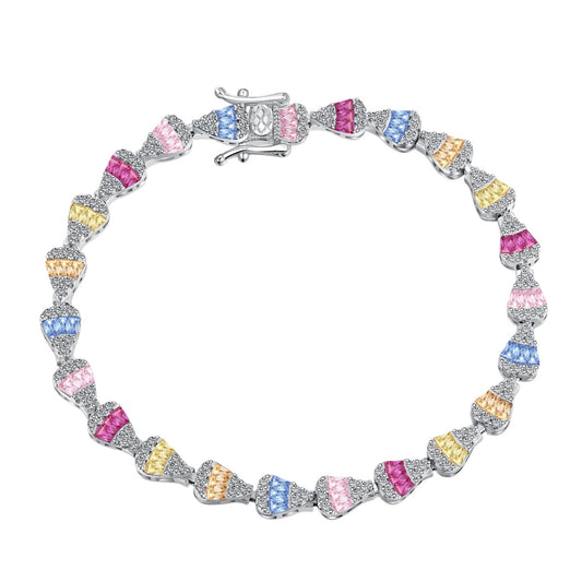 [RAFFINE]Radiant Water Drop Shape Daily Bracelet