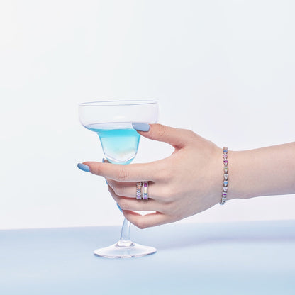 [RAFFINE]Radiant Water Drop Shape Daily Bracelet
