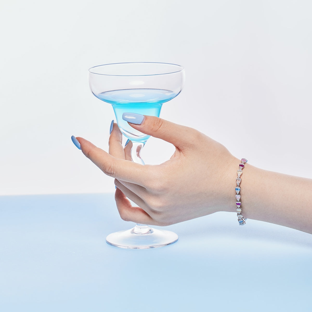 [RAFFINE]Radiant Water Drop Shape Daily Bracelet