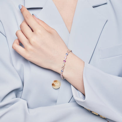 [RAFFINE]Radiant Water Drop Shape Daily Bracelet