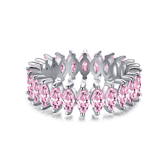 [RAFFINE]Gorgeous Marquise Cut Tennis Ring