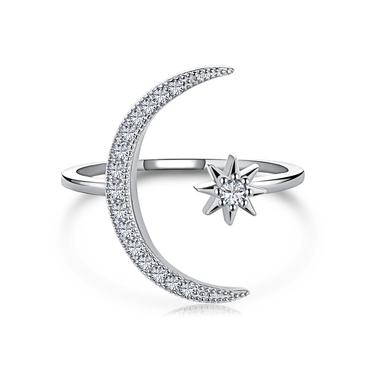 [RAFFINE]Eternity Moon & Star Ring