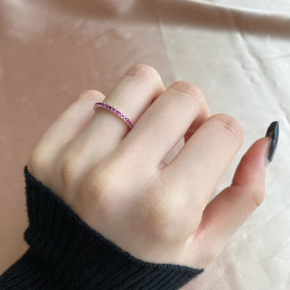 [RAFFINE]Delicate Sparkling Round Cut Daily Ring