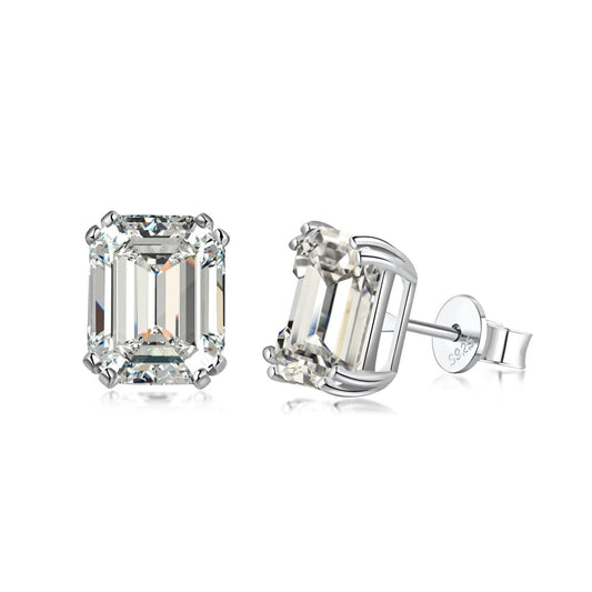 [RAFFINE]Dazzling Square Shape Earrings
