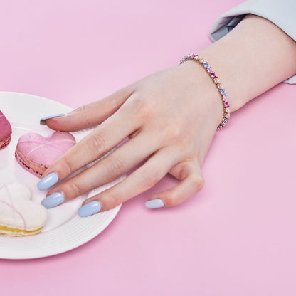 [RAFFINE]Ornate Sparkling Multi Cut Party Bracelet