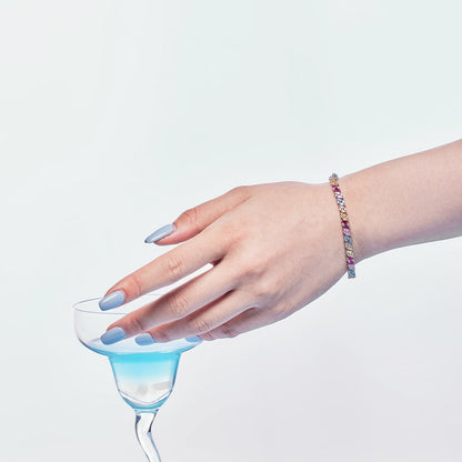 [RAFFINE]Ornate Sparkling Multi Cut Party Bracelet