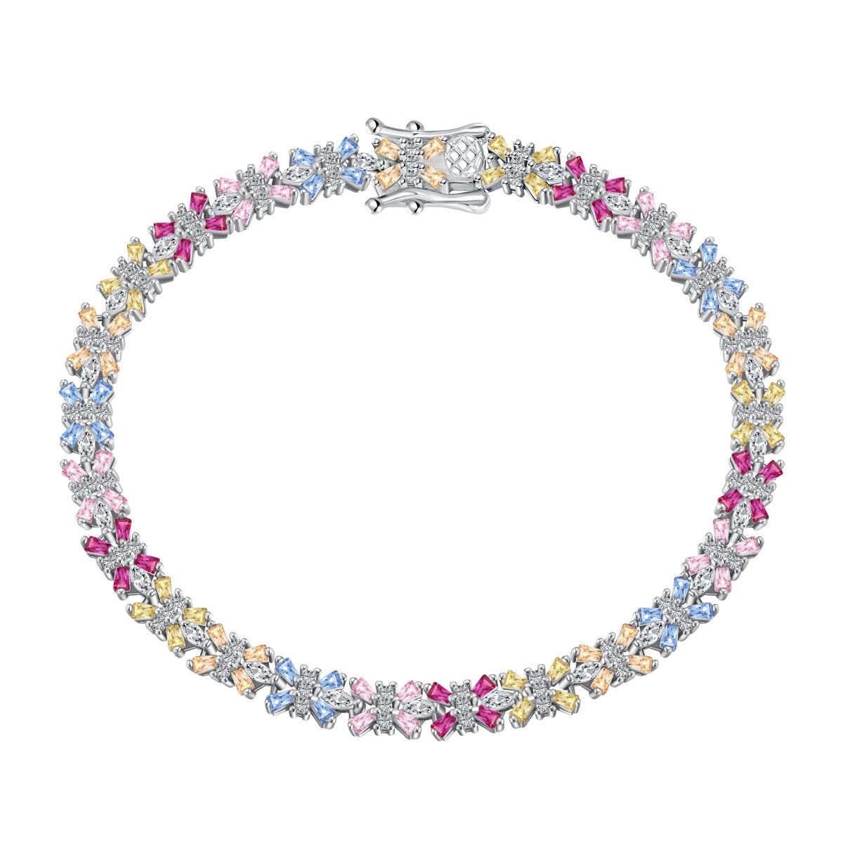 [RAFFINE]Radiant Colorful Emerald Cut Party Bracelet