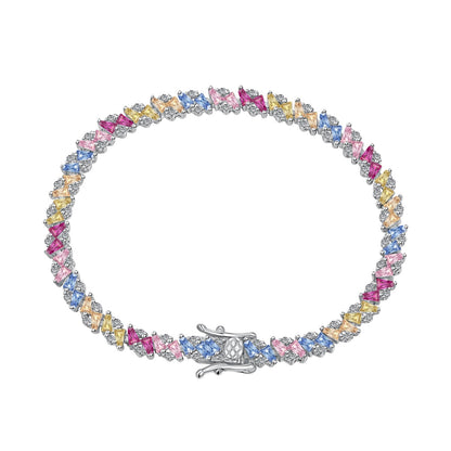 [RAFFINE]Ornate Sparkling Multi Cut Party Bracelet