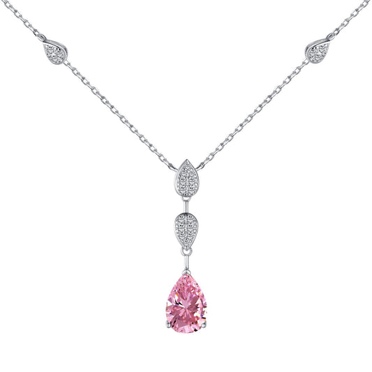 [RAFFINE]Dazzling Pear Cut Necklace