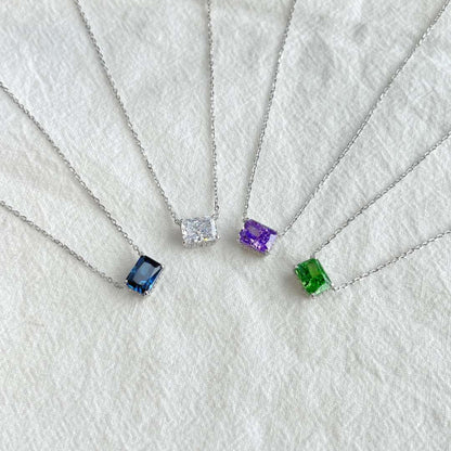 [RAFFINE]Luxurious Square Shape Colorful Necalack