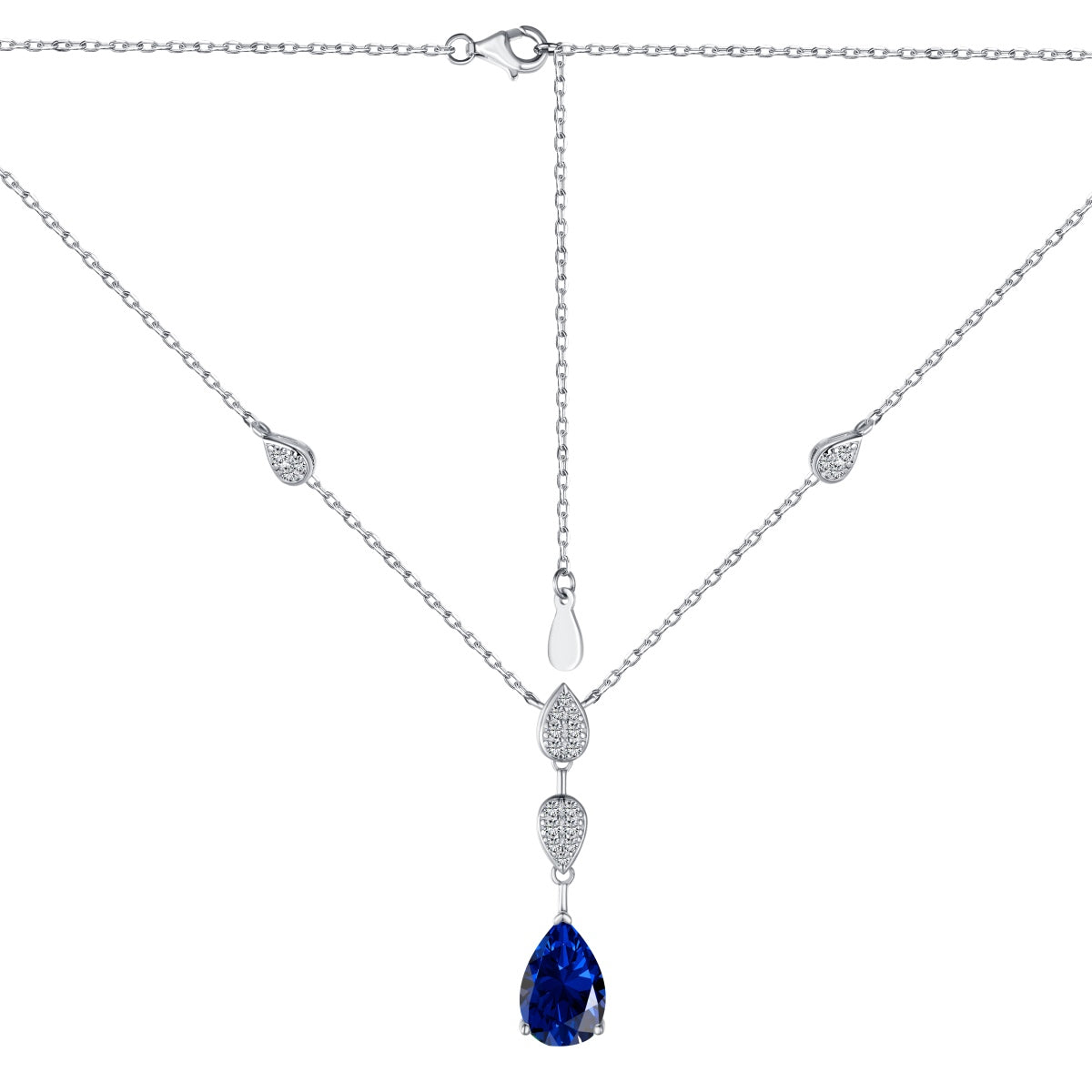 [RAFFINE]Dazzling Pear Cut Necklace