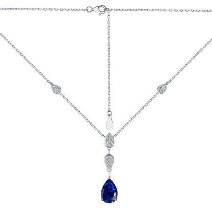 [RAFFINE]Dazzling Pear Cut Necklace