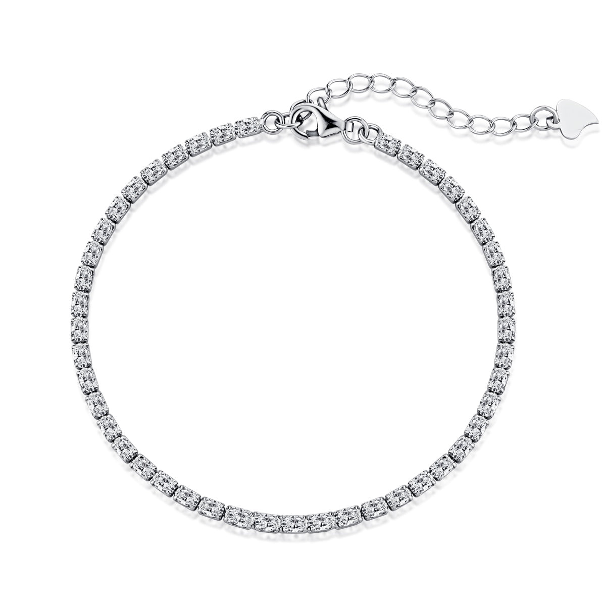[RAFFINE]Elegant Emerald Cut Daily Bracelet