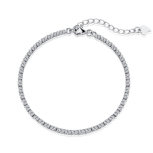 [RAFFINE]Elegant Emerald Cut Daily Bracelet