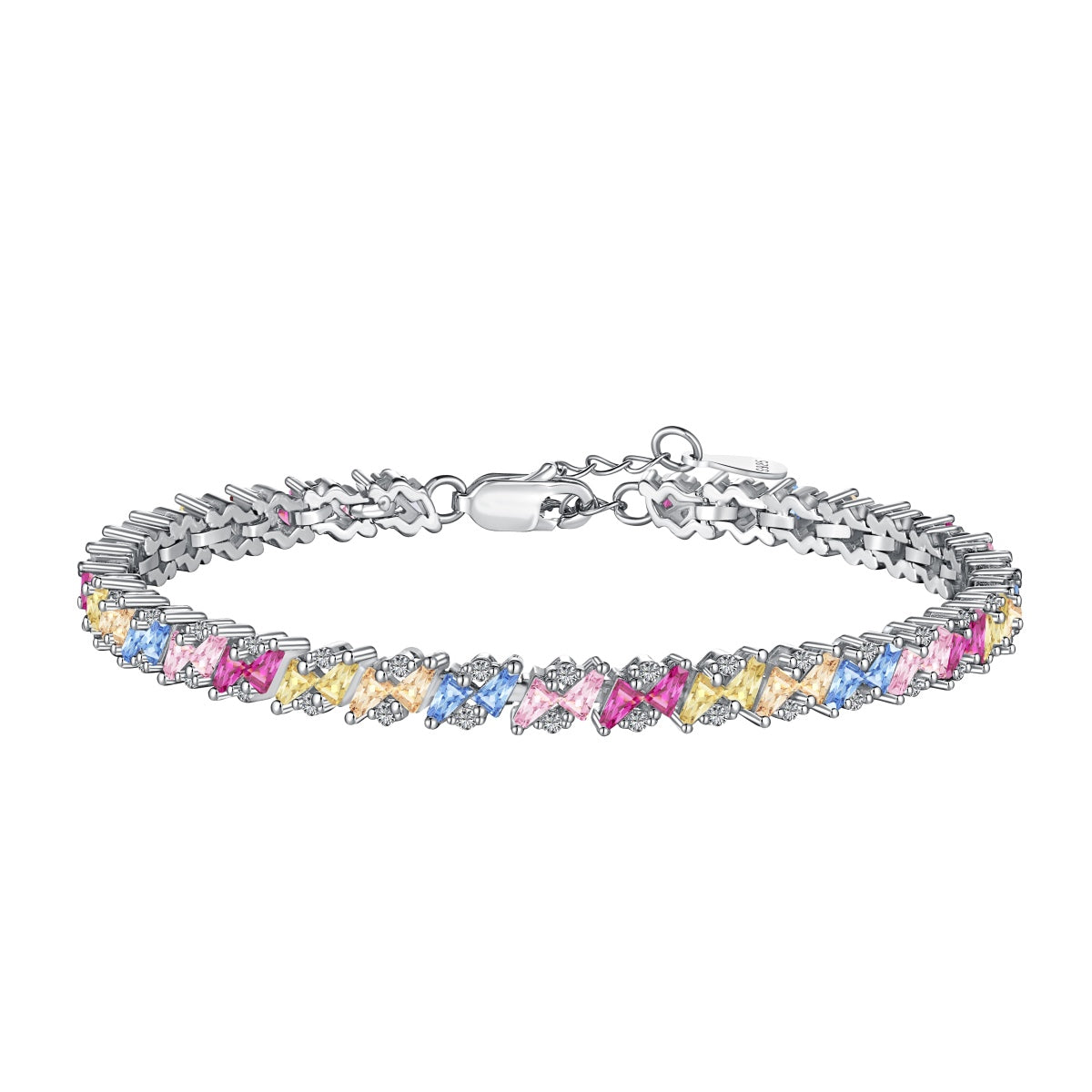 [RAFFINE]Ornate Sparkling Multi Cut Party Bracelet