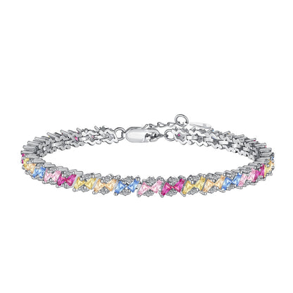 [RAFFINE]Ornate Sparkling Multi Cut Party Bracelet