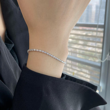 [RAFFINE]Elegant Emerald Cut Daily Bracelet