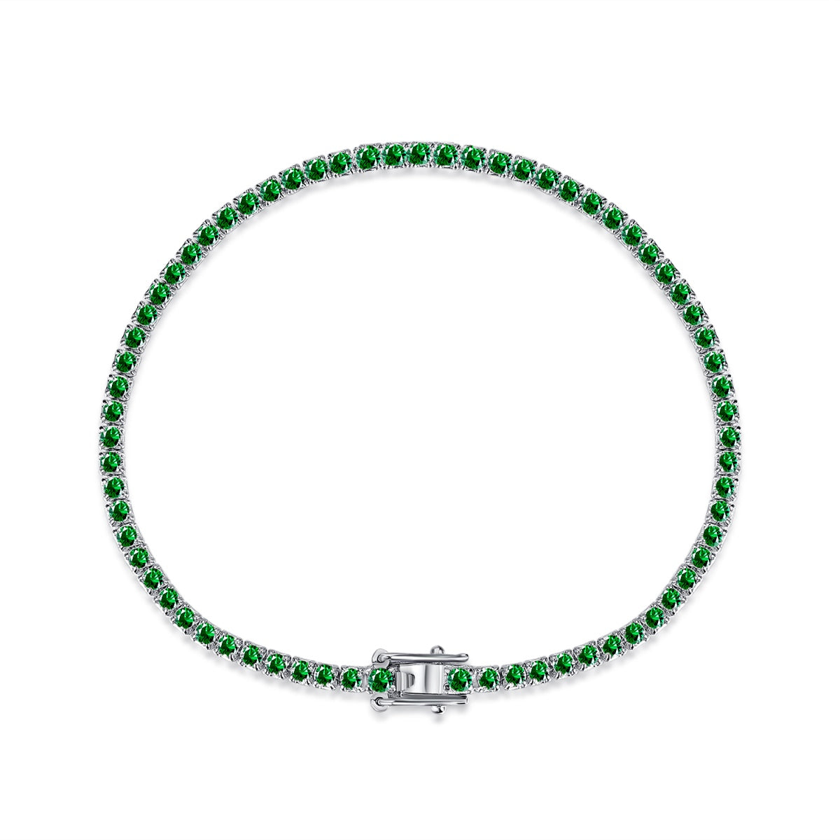 [RAFFINE]Dazzling Colorful Round Cut Daily Bracelet