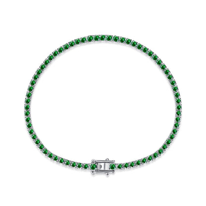 [RAFFINE]Dazzling Colorful Round Cut Daily Bracelet