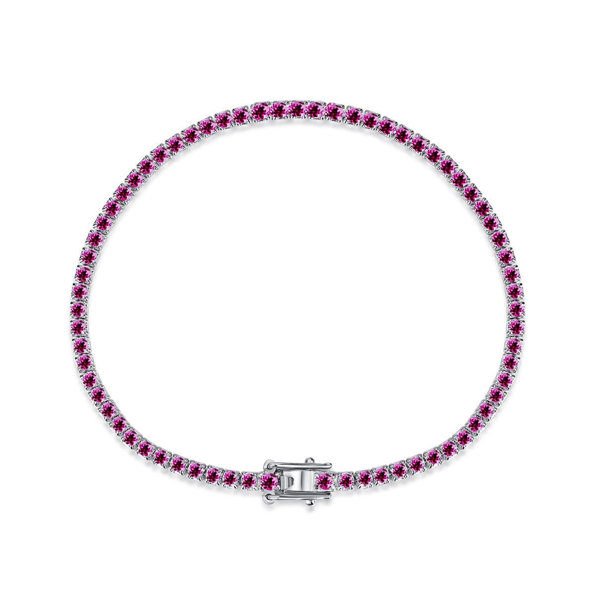 [RAFFINE]Dazzling Colorful Round Cut Daily Bracelet