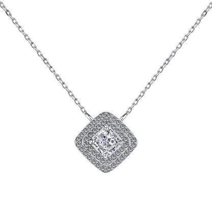 [RAFFINE]Sparkling Asscher Cut Necklace