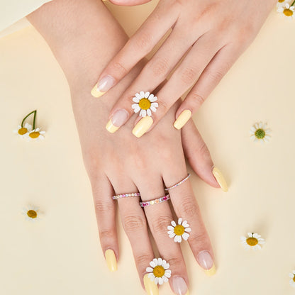 [RAFFINE]Elegant Vivid Round Cut Daily Ring