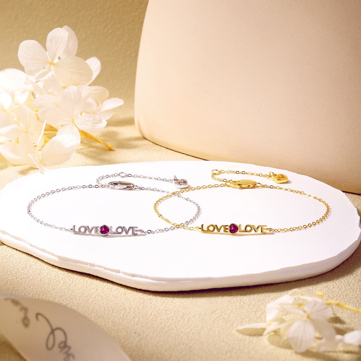[RAFFINE]Romantic Heart Shape Lover Bracelet