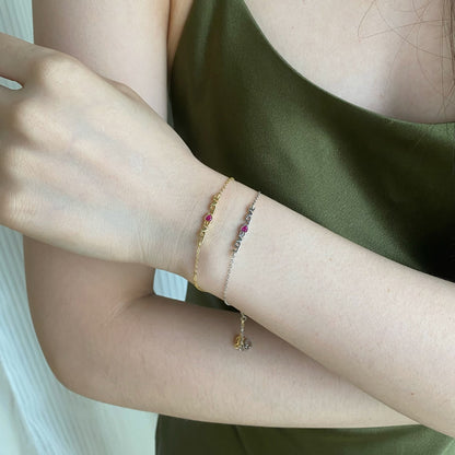 [RAFFINE]Romantic Heart Shape Lover Bracelet