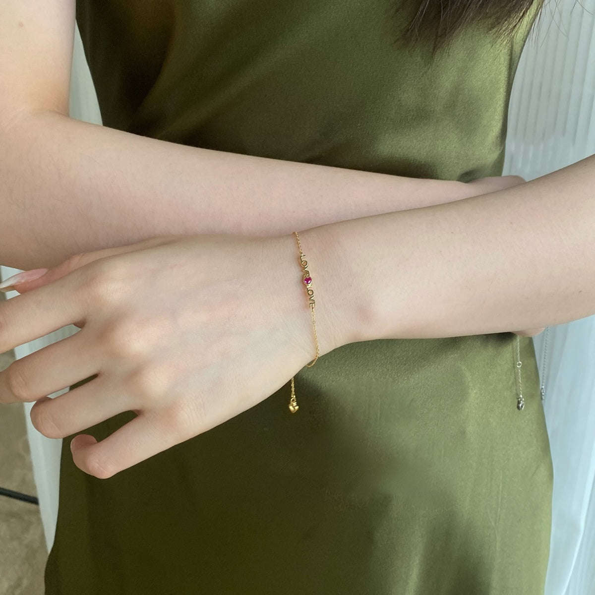 [RAFFINE]Romantic Heart Shape Lover Bracelet