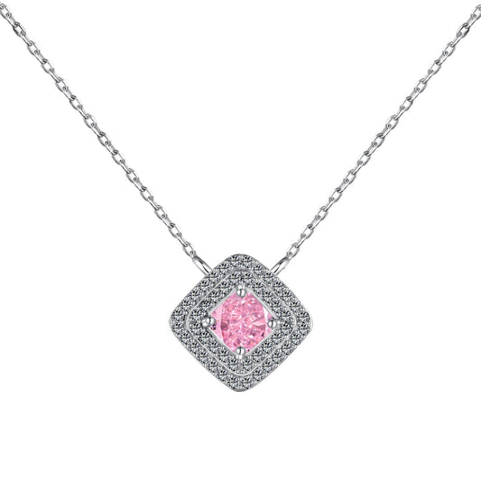[RAFFINE]Sparkling Asscher Cut Necklace