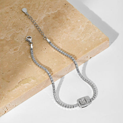 [RAFFINE]Luxurious Dazzling Square Shape Banquet Bracelet